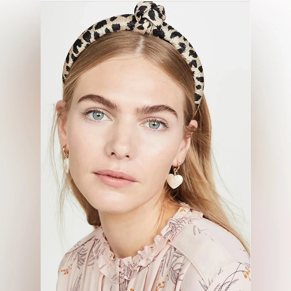 Loeffler Randall Cheetah print Knot Headband